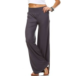 *2 Pack!* Grey Palazzo Pants - Women & Plus